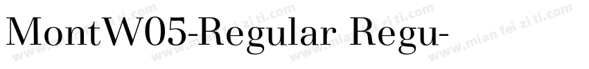 MontW05-Regular Regu字体转换